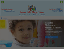 Tablet Screenshot of newlifedaycare.com